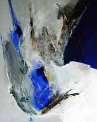 "Untitled" IX - 51"x39" - Berlin 2000 - mixed technique on canvas (private collection  Dittrich, Kusel)&nbsp; 