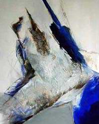 "Untitled" IV - 51"x39" - Berlin 2000 - mixed technique on canvas