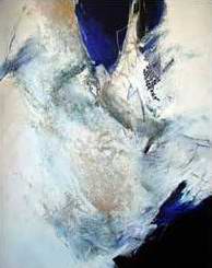 "Untitled" VIII - 51"x39" - Berlin 2000 - mixed technique on canvas