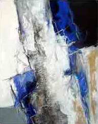 "Untitled" VI - 59"x47" - Berlin 2000 - mixed technique on canvas