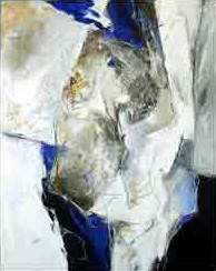 "Untitled" X - 59"x47" - Berlin 2000 - mixed media on canvas (private collection Sch�fer, Wuppertal)&nbsp;