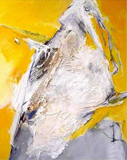 "Untitled" XIII - 45"x35" - Berlin 2001 - mixed technique on canvas