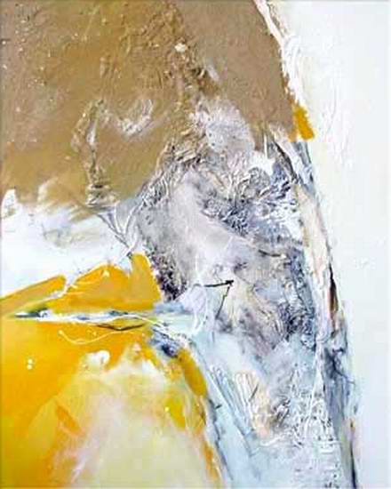 "Untitled" XV - 45"x35" - Berlin 2001 - mixed technique on canvas