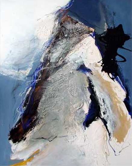 "Untitled" XXI - 45"x35" - Berlin 2001 - mixed technique on canvas