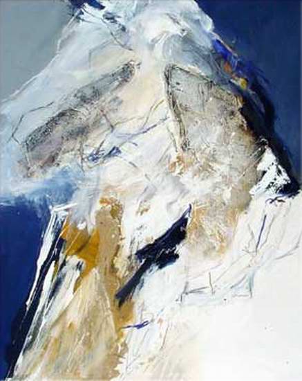 "Untitled" XXII - 45"x35" - Berlin 2001 - mixed technique on canvas