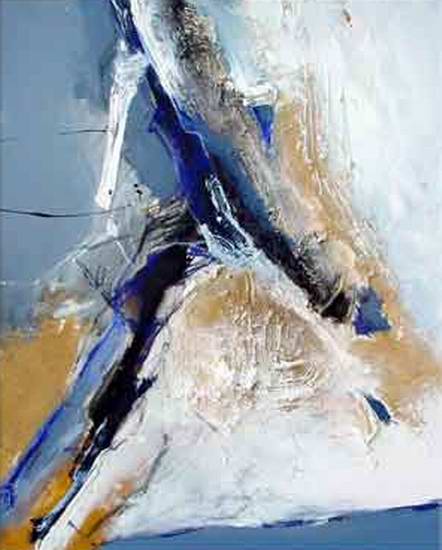 "Untitled" XXIII - 45"x35" - Berlin 2001 - mixed technique on canvas