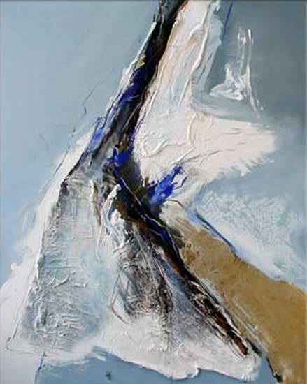 "Untitled" XXVI - 45"x35" - Berlin 2001 - mixed technique on canvas 