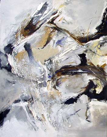 "Ohne Titel" XXIX, 2001, 115x90 cm, Mischtechnik auf Leinwand