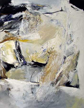 "Ohne Titel" XXX, 2001, 115x90 cm, Mischtechnik auf Leinwand