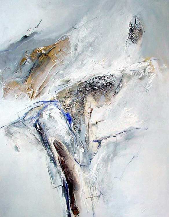 "Untitled" I - 150x120 cm - Berlin 2002 - mixed technique on canvas