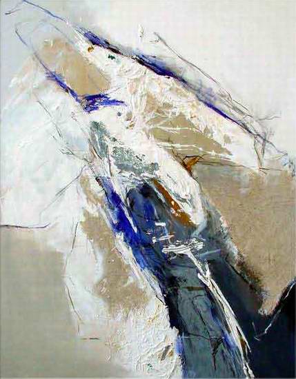 "Untitled" III - 115x90 cm - Berlin 2002 - mixed technique on canvas