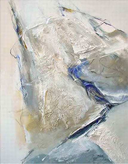 "Untitled" IV - 115x90 cm - Berlin 2002 - mixed technique on canvas