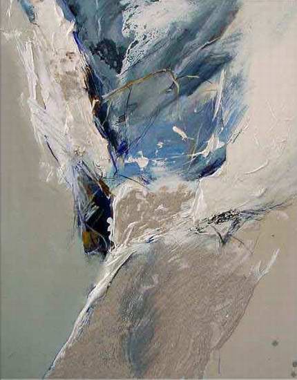 "Untitled" V - 115x90 cm - Berlin 2002 - mixed technique on canvas