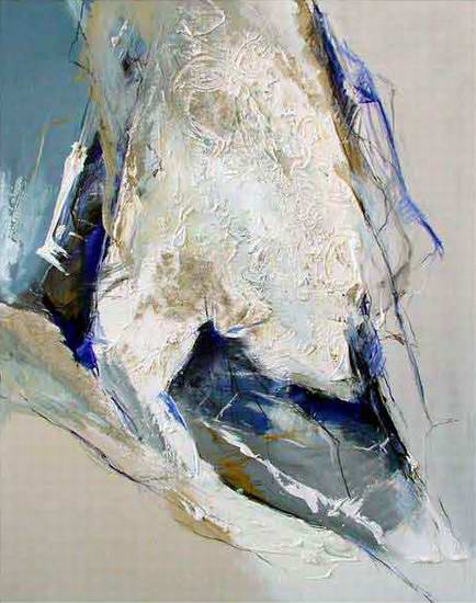 "Untitled" VI - 115x90 cm - Berlin 2002 - mixed technique on canvas