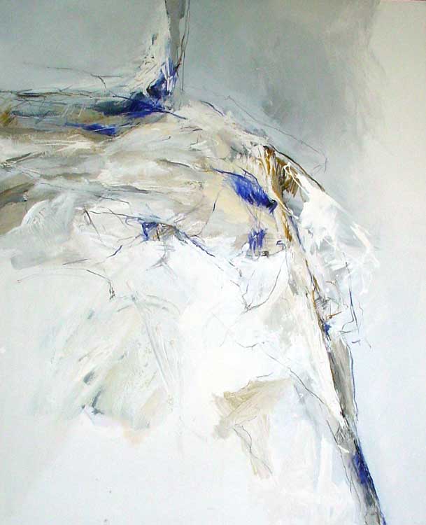 "Untitled" IX - 150x120 cm - Berlin 2002 - mixed technique on canvas