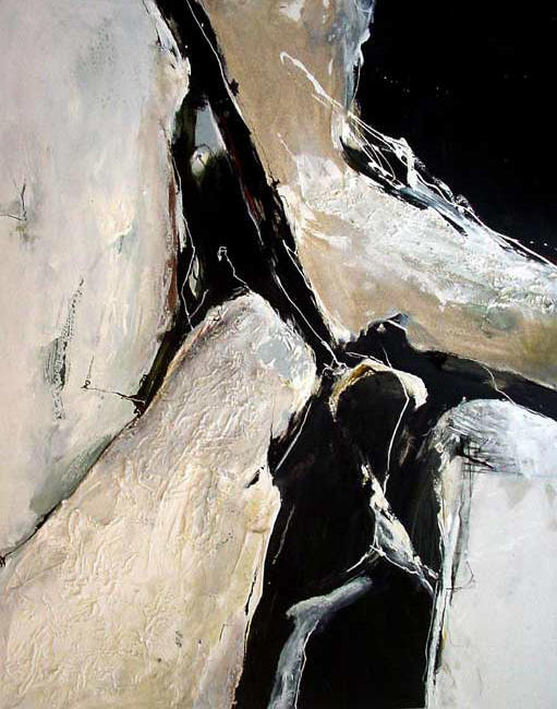 "Ohne Titel" IV  - 100x130 cm - Berlin 2004 - Mischtechnik auf Leinwand