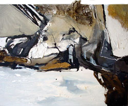 "Untitled" XXII - 70x90 cm - Berlin 2004 - mixed technique on canvas