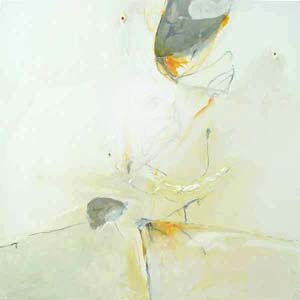 "Ohne Titel" II  - 80x80 cm - Berlin 2005 - Encaustic, Mischtechnik auf Leinwand