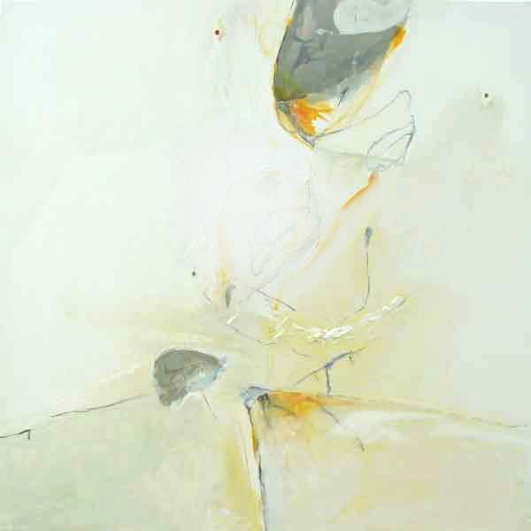 "Untitled" II - 80x80 cm - Berlin 2005 - encauistic, mixed technique on canvas