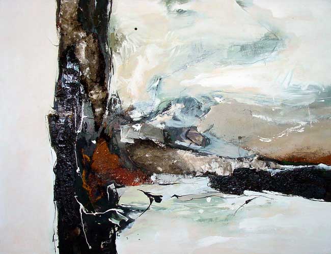 "Untitled" V - 100x300 cm - Berlin 2005 -  mixed technique on canvas