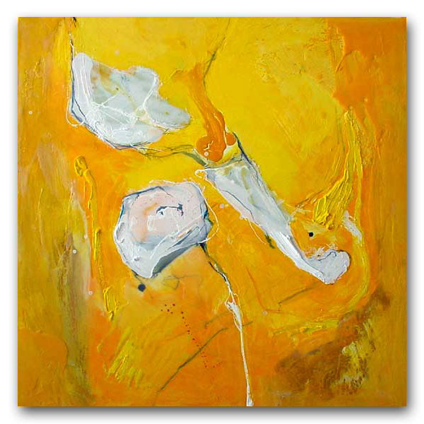 "Untitled" XI - 80x80 cm - Berlin 2005 - mixed technique on canvas