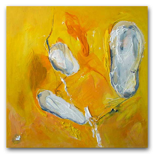 "Untitled" XII - 80x80 cm - Berlin 2005 - mixed technique on canvas