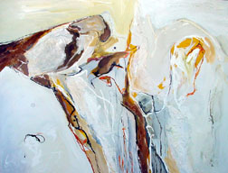 "Untitled" II - 100x130 cm - Berlin 2005 - mixed technique on canvas