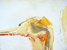 "Ohne Titel" VI  - 100x130 cm - Berlin 2006 - Mischtechnik auf Leinwand