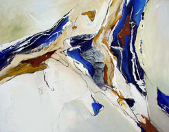 "Ohne Titel" XII  - 100x130 cm - Berlin 2006 - Mischtechnik auf Leinwand