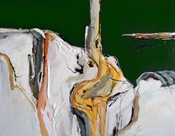 "Untitled" XIV - 80x100 cm - Berlin 2005 - mixed technique on canvas