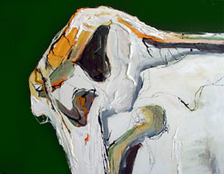 "Untitled" XV - 80x100 cm - Berlin 2005 - mixed technique on canvas