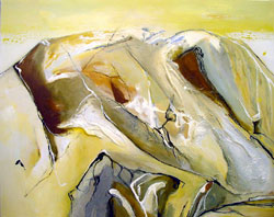 "Untitled" IX - 80x100 cm - Berlin 2007 - mixed technique on canvas