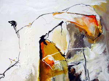 "Ohne Titel" XII - SERIE NATASZA - 30x40 cm - Berlin 2004 - Mischtechnik auf Malkarton