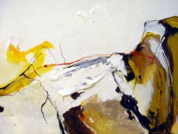 "Ohne Titel" XV - SERIE NATASZA - 30x40 cm - Berlin 2004 - Mischtechnik auf Malkarton